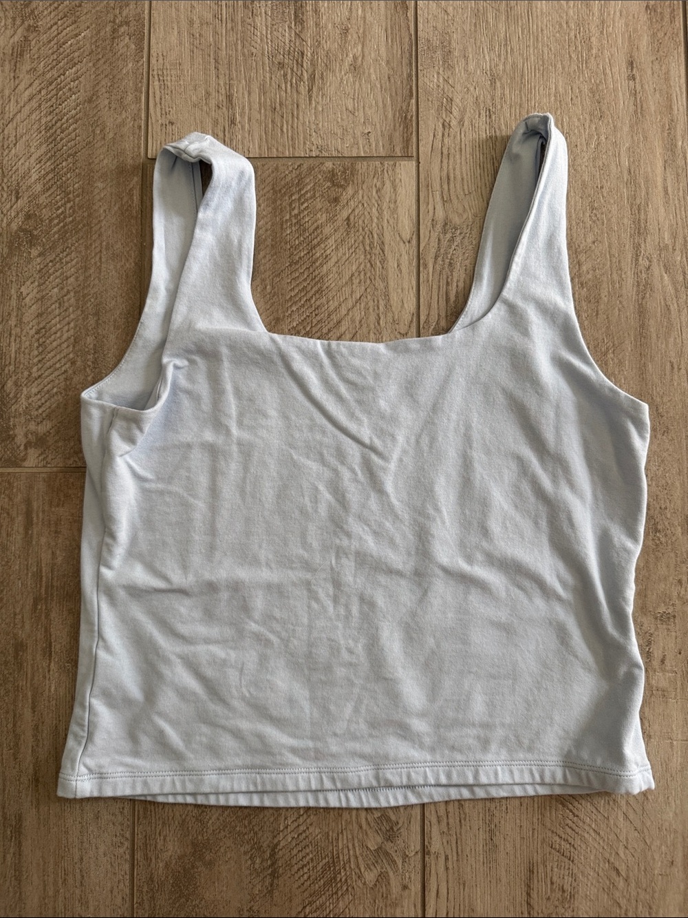 Women’s Square Neck Tank Top in Pale Blue